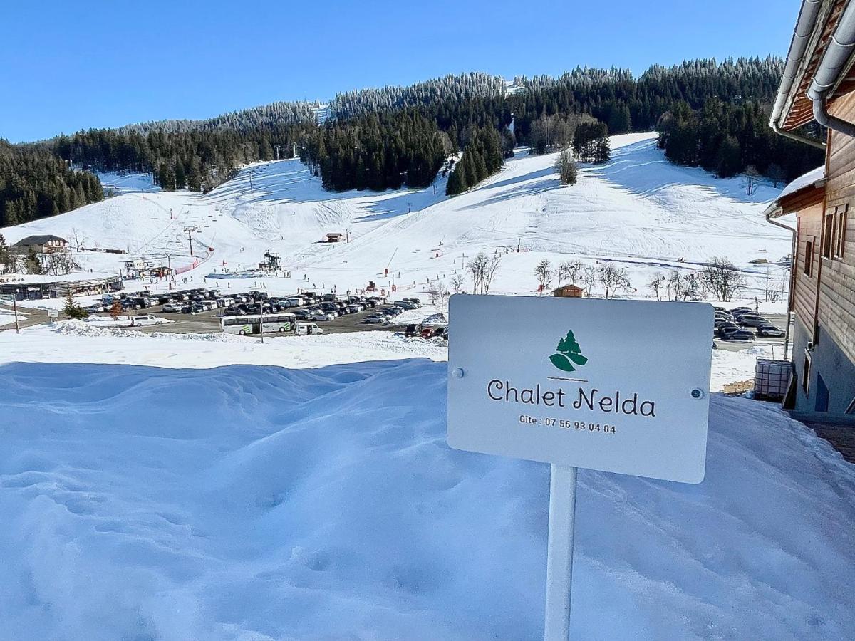 Gite Avec Terrasse Et Belle Vue - Chaletnelda Com Lamoura Kültér fotó